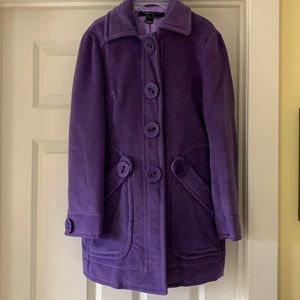 NWOT Marc Jacobs purple pea coat